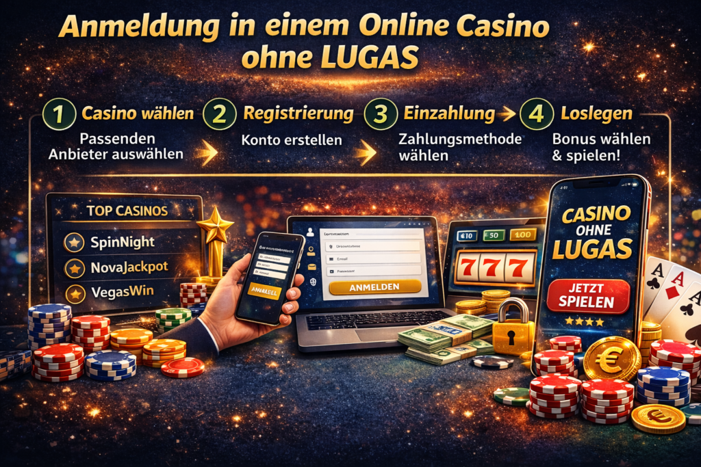 Anmeldung Online Casino ohne LUGAS
