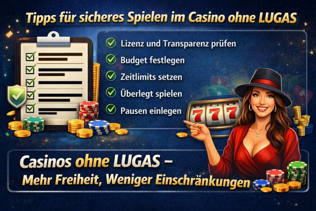 Tipps für sicheres Spielen im Online Casino ohne LUGAS